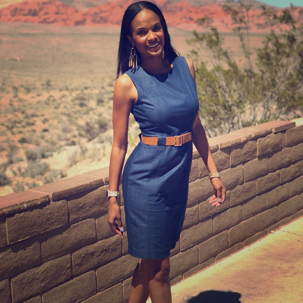 Denim dynamo dress!